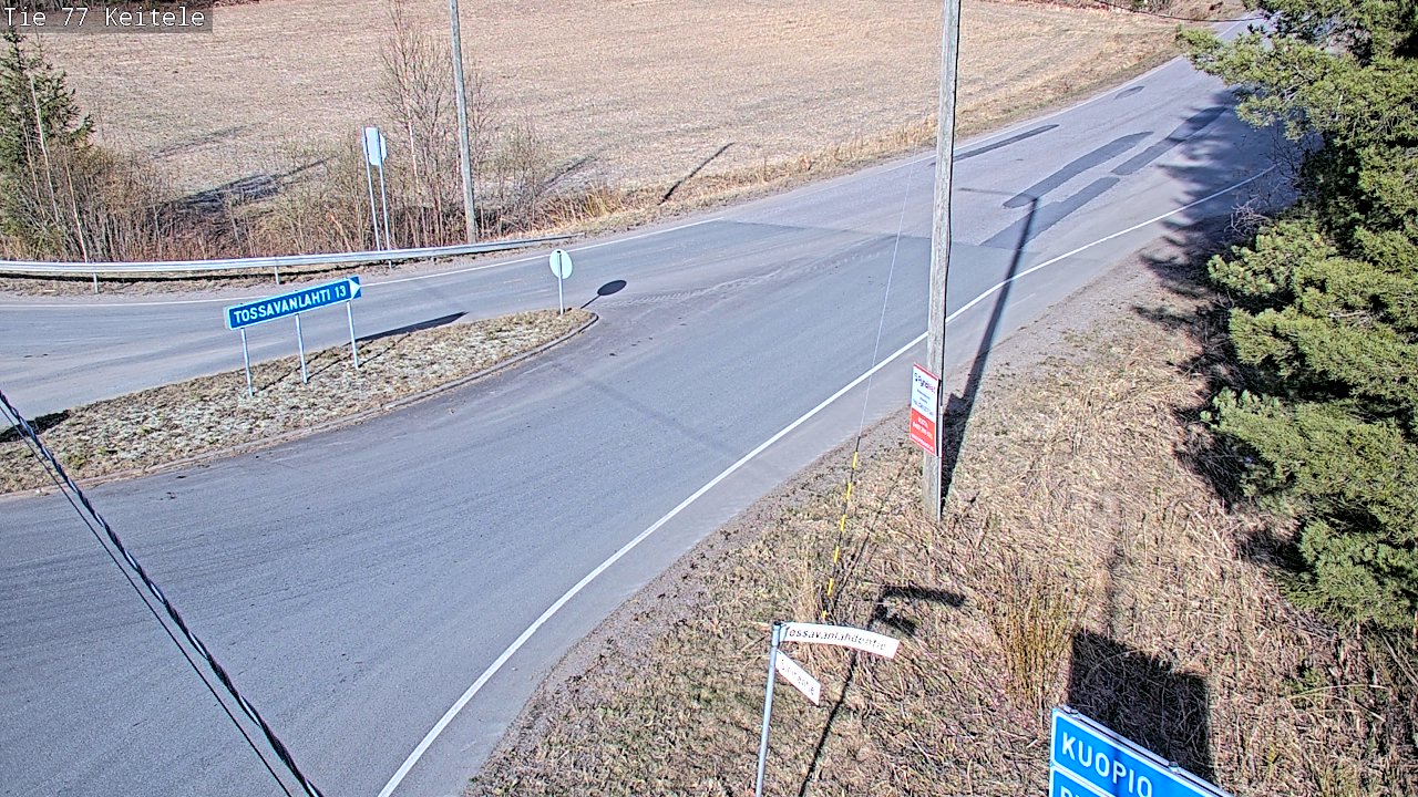 Weather Camera Image Road 77 Keitele, Keitele, Pohjois-Savo