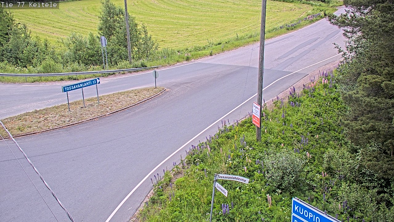 Weather Camera Image Road 77 Keitele, Keitele, Pohjois-Savo