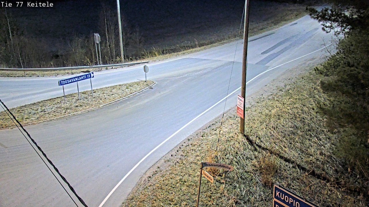 Weather Camera Image Road 77 Keitele, Keitele, Pohjois-Savo