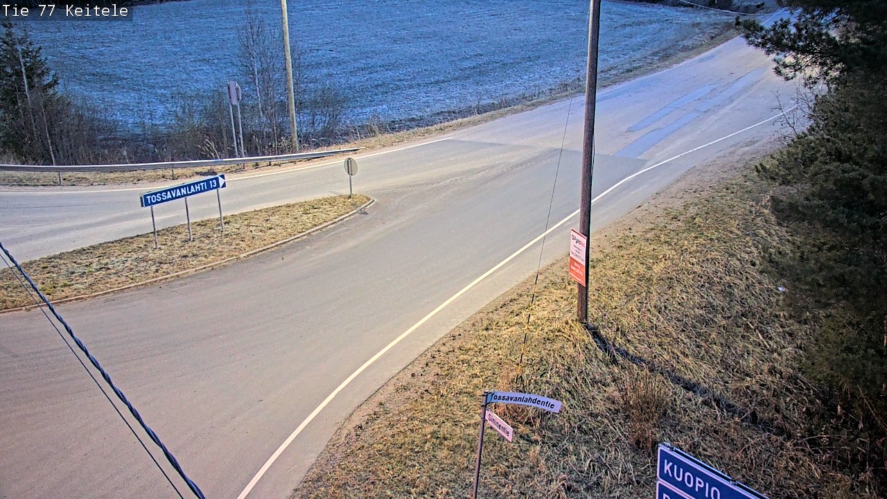 Weather Camera Image Road 77 Keitele, Keitele, Pohjois-Savo