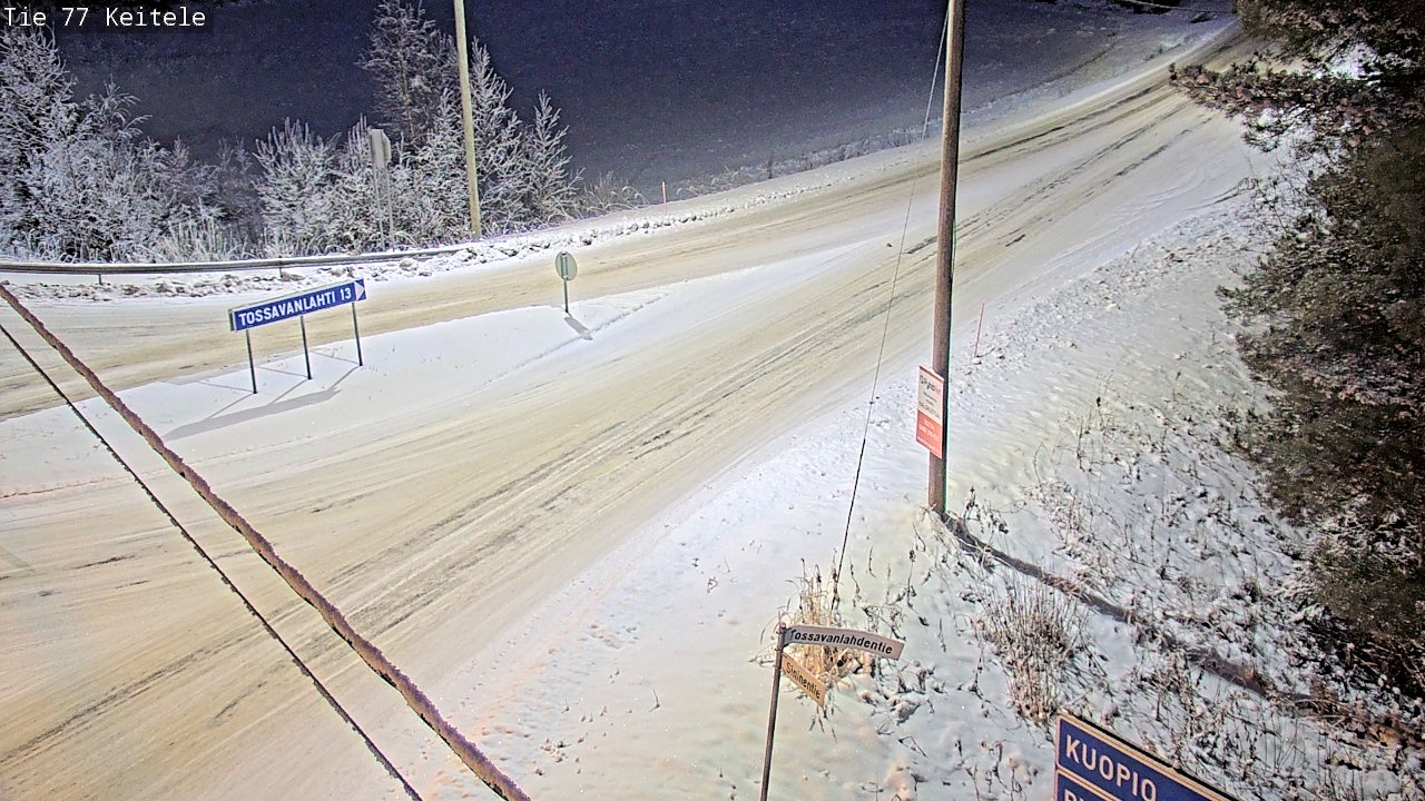 Weather Camera Image Väg 77 Keitele, Keitele, Pohjois-Savo