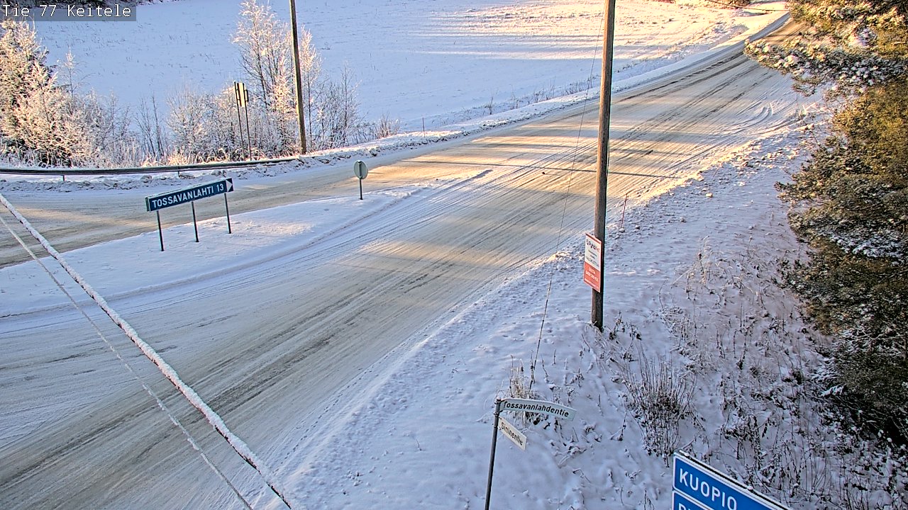 Weather Camera Image Väg 77 Keitele, Keitele, Pohjois-Savo