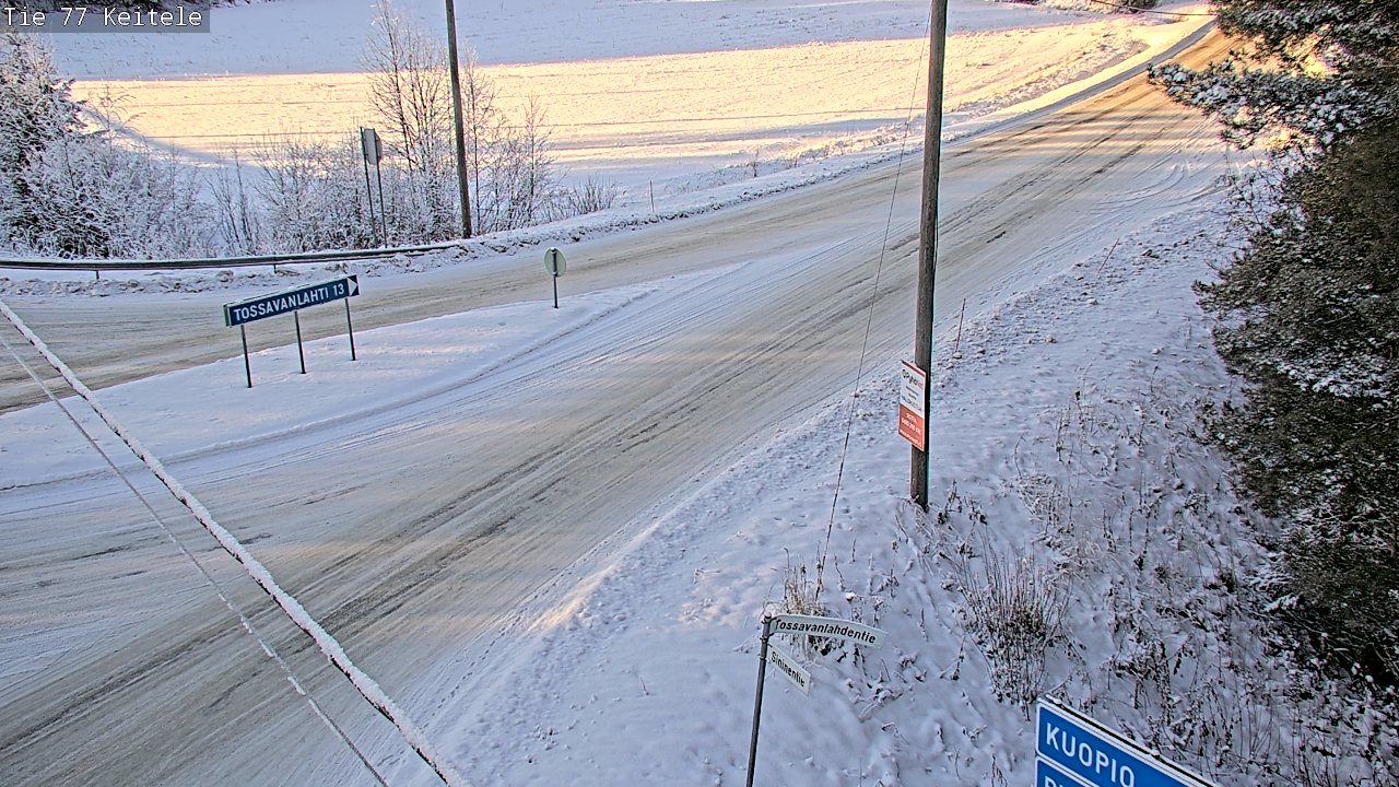 Weather Camera Image Väg 77 Keitele, Keitele, Pohjois-Savo