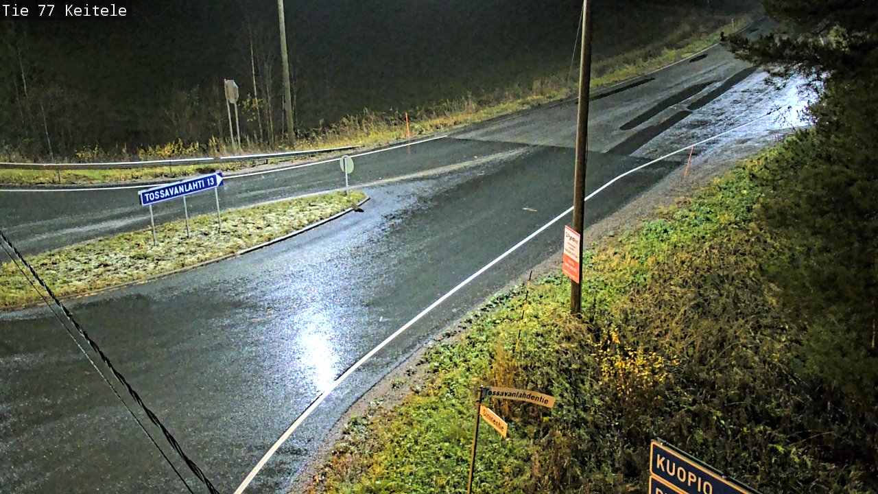 Weather Camera Image Väg 77 Keitele, Keitele, Pohjois-Savo