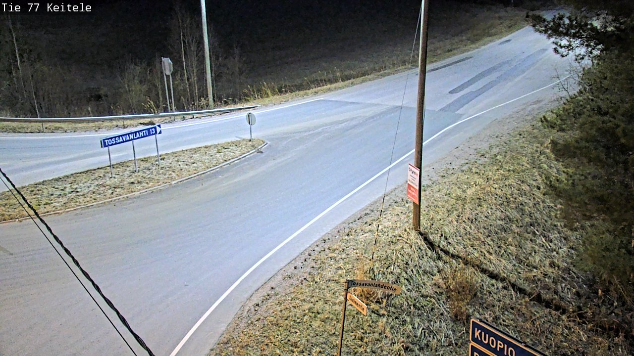 Weather Camera Image Road 77 Keitele, Keitele, Pohjois-Savo