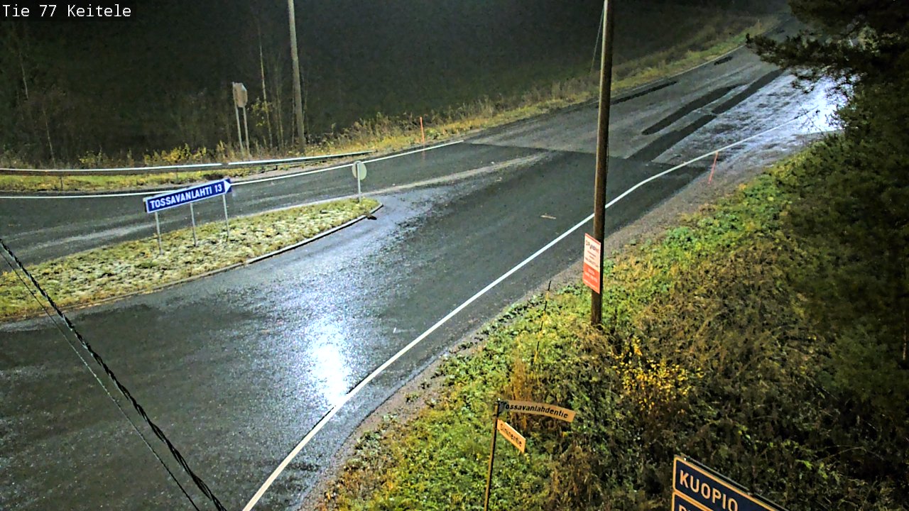 Weather Camera Image Väg 77 Keitele, Keitele, Pohjois-Savo