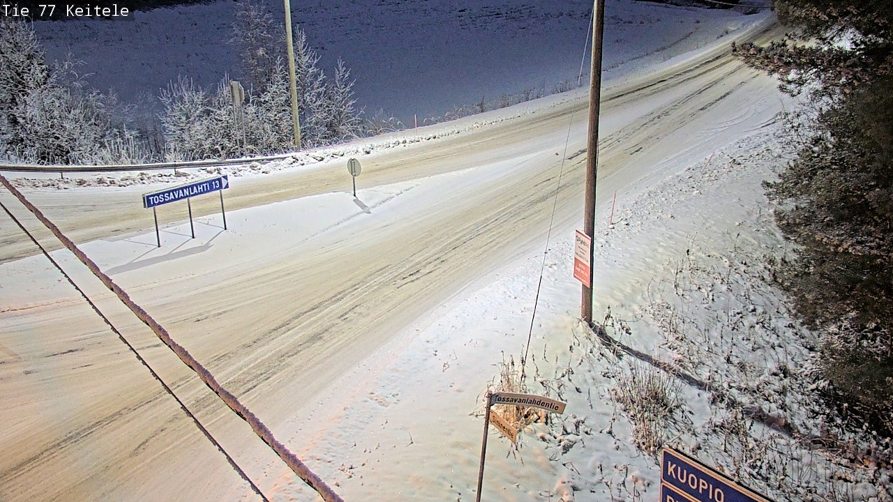 Weather Camera Image Väg 77 Keitele, Keitele, Pohjois-Savo