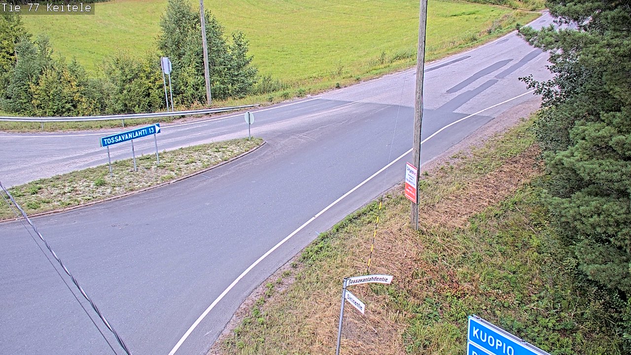Weather Camera Image Väg 77 Keitele, Keitele, Pohjois-Savo