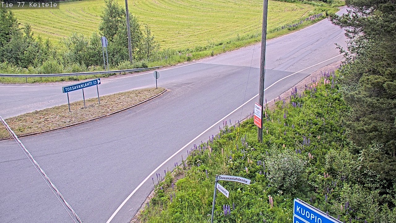 Weather Camera Image Road 77 Keitele, Keitele, Pohjois-Savo