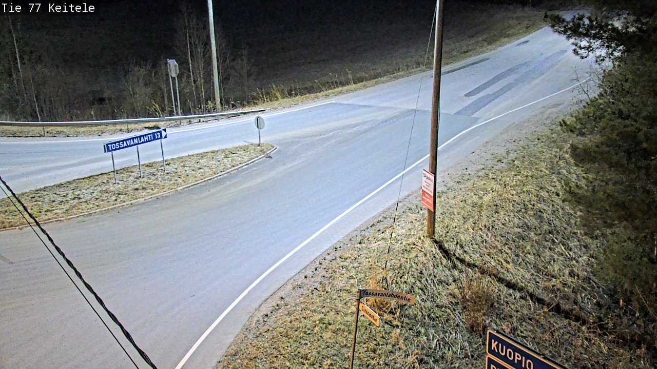 Weather Camera Image Road 77 Keitele, Keitele, Pohjois-Savo