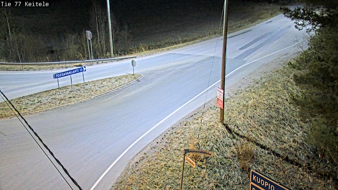 Weather Camera Image Road 77 Keitele, Keitele, Pohjois-Savo
