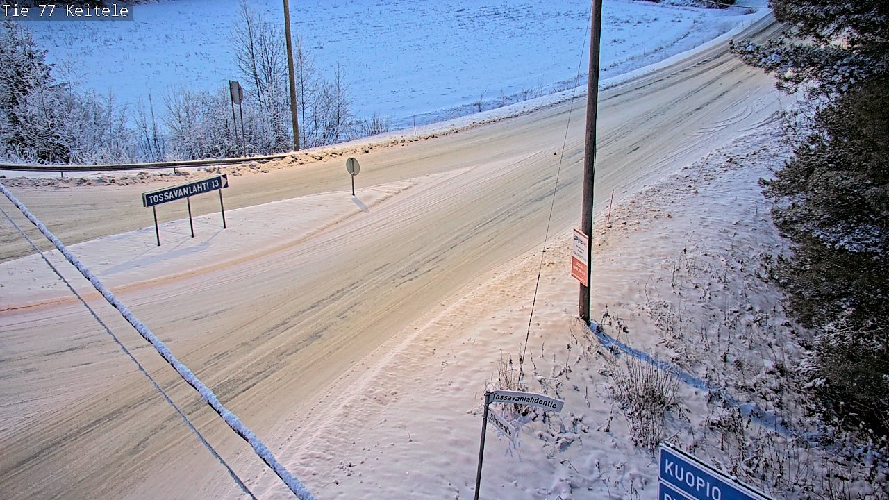 Weather Camera Image Väg 77 Keitele, Keitele, Pohjois-Savo