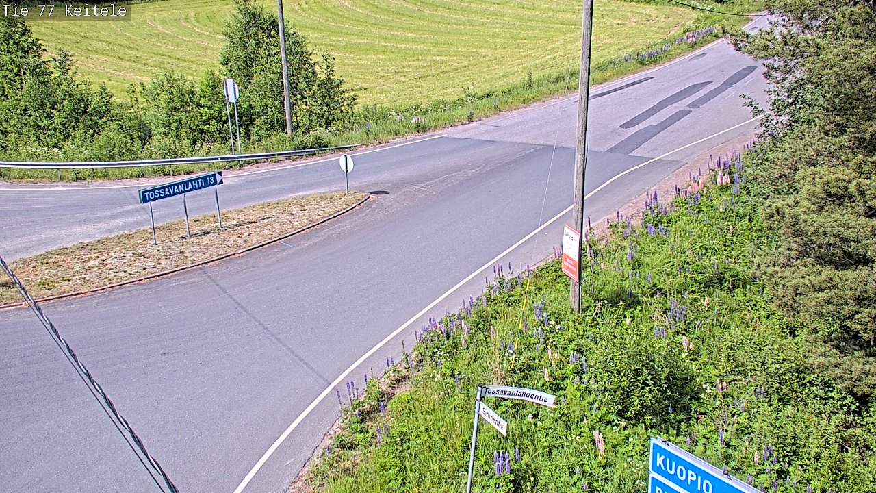 Weather Camera Image Road 77 Keitele, Keitele, Pohjois-Savo