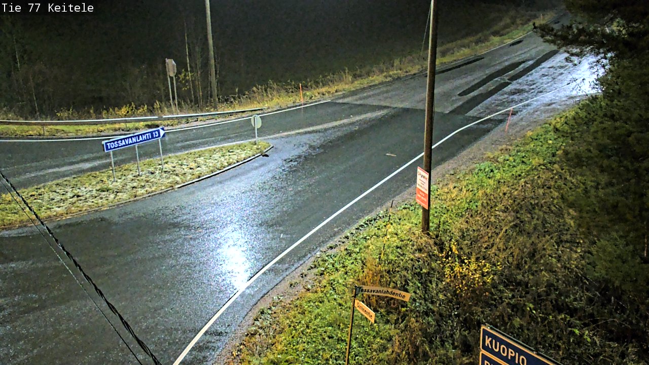 Weather Camera Image Väg 77 Keitele, Keitele, Pohjois-Savo