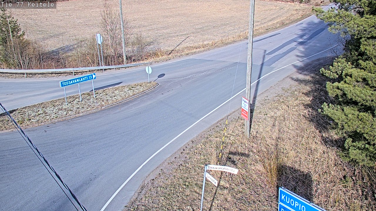 Weather Camera Image Road 77 Keitele, Keitele, Pohjois-Savo