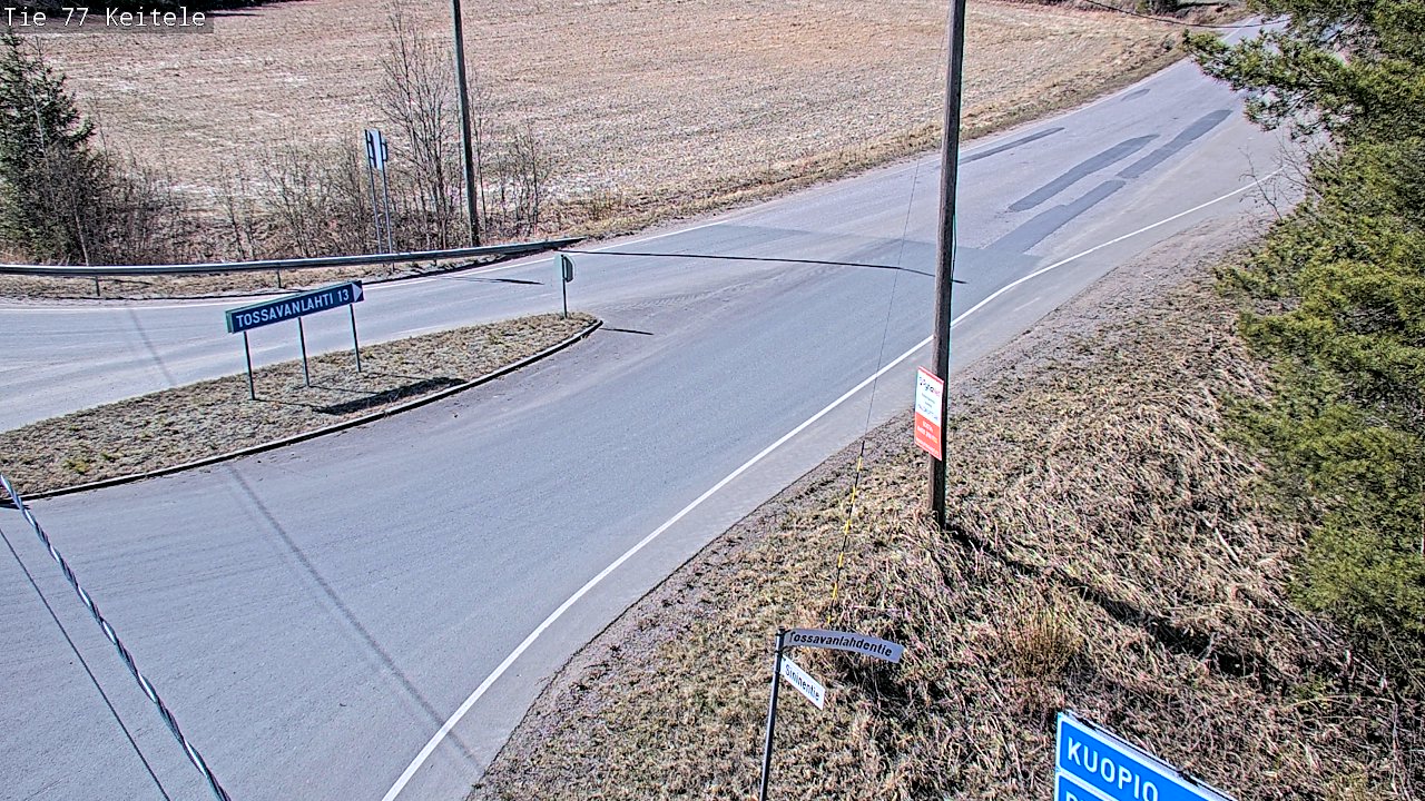 Weather Camera Image Road 77 Keitele, Keitele, Pohjois-Savo