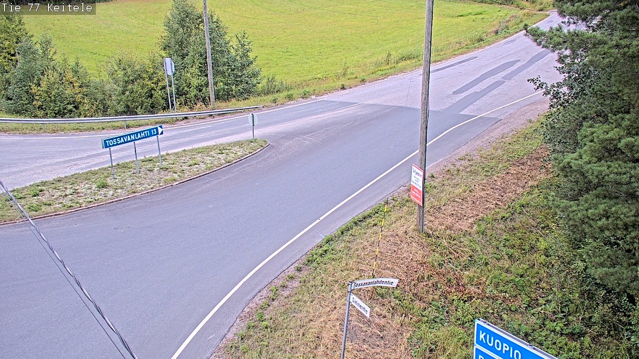 Weather Camera Image Väg 77 Keitele, Keitele, Pohjois-Savo