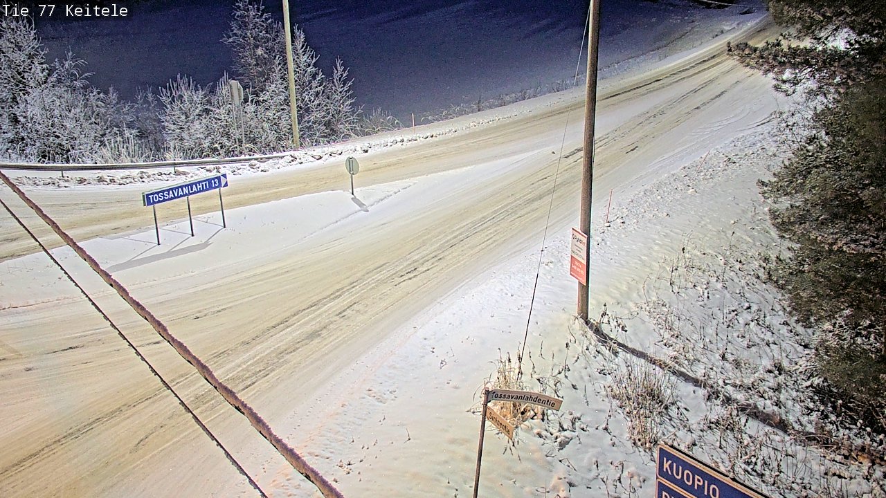 Weather Camera Image Road 77 Keitele, Keitele, Pohjois-Savo