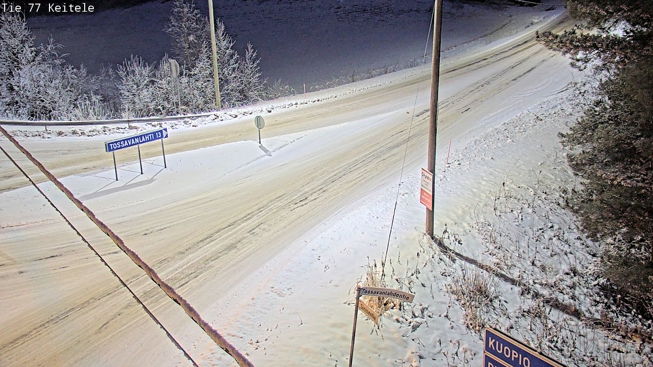 Weather Camera Image Road 77 Keitele, Keitele, Pohjois-Savo