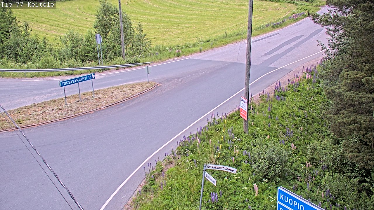 Weather Camera Image Road 77 Keitele, Keitele, Pohjois-Savo