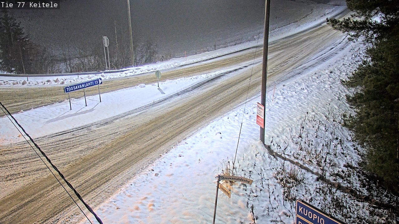 Weather Camera Image Väg 77 Keitele, Keitele, Pohjois-Savo