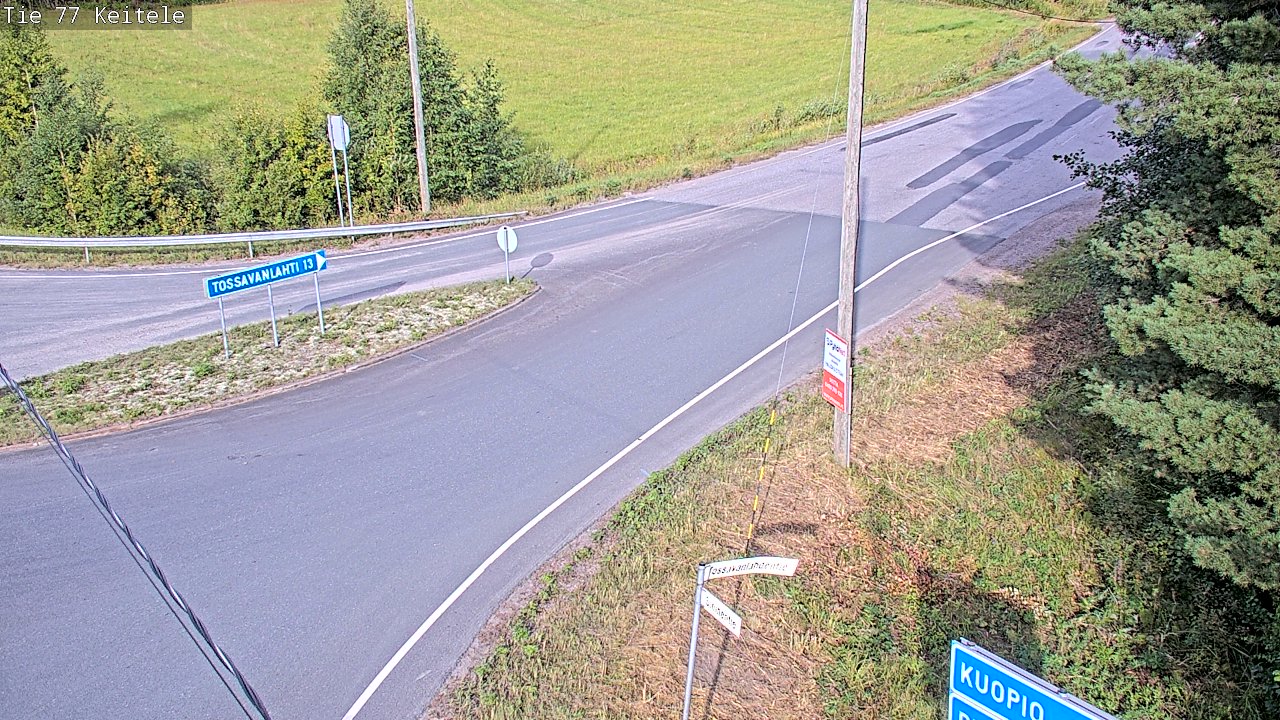 Weather Camera Image Väg 77 Keitele, Keitele, Pohjois-Savo