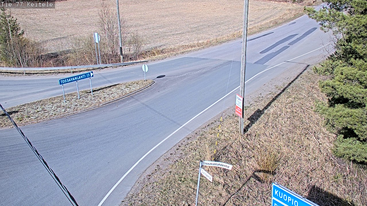 Weather Camera Image Väg 77 Keitele, Keitele, Pohjois-Savo