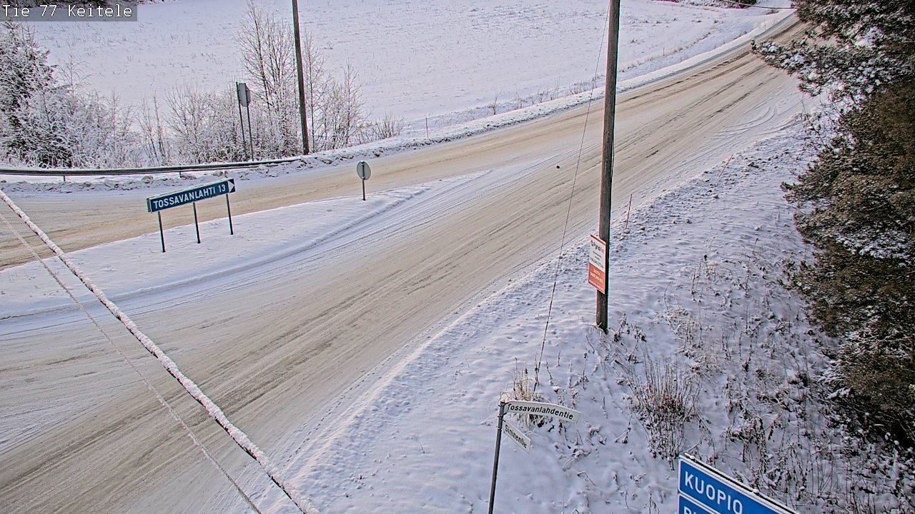 Weather Camera Image Väg 77 Keitele, Keitele, Pohjois-Savo