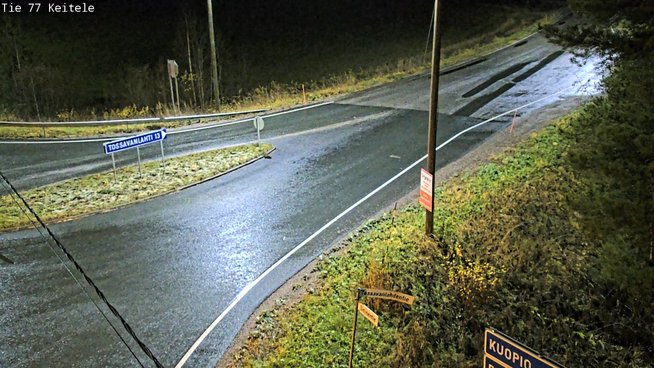Weather Camera Image Road 77 Keitele, Keitele, Pohjois-Savo