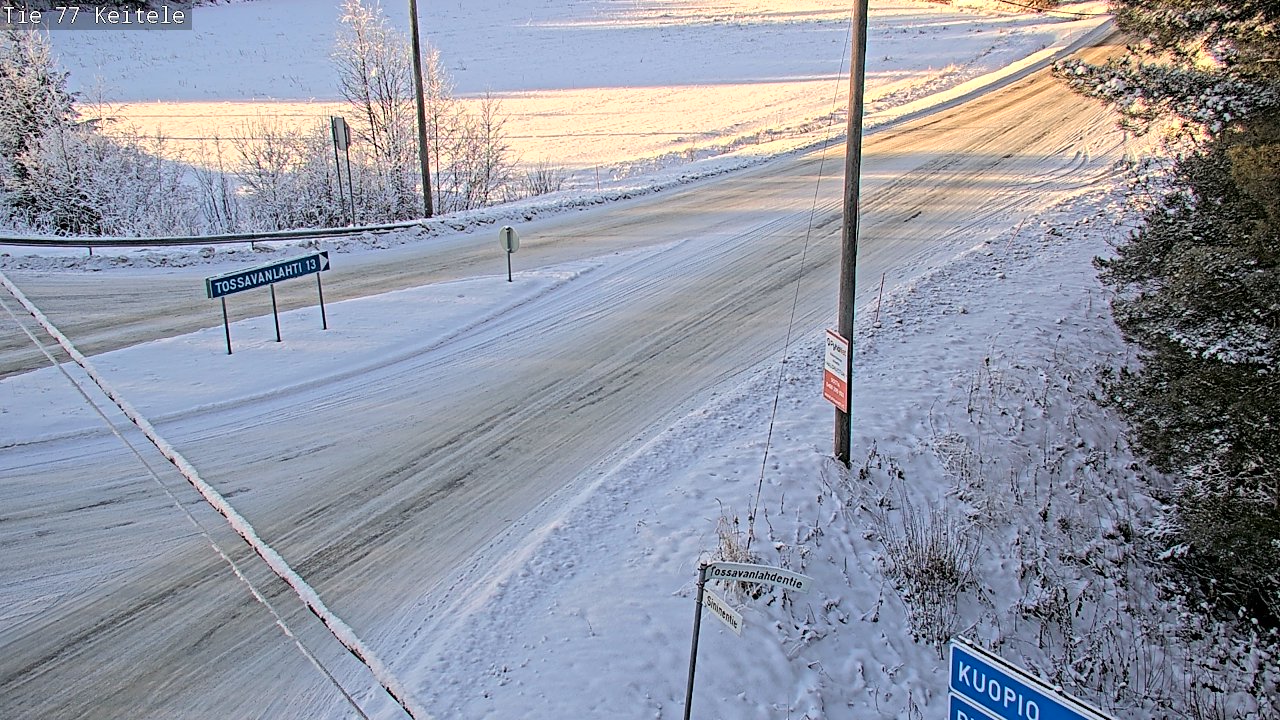 Weather Camera Image Väg 77 Keitele, Keitele, Pohjois-Savo