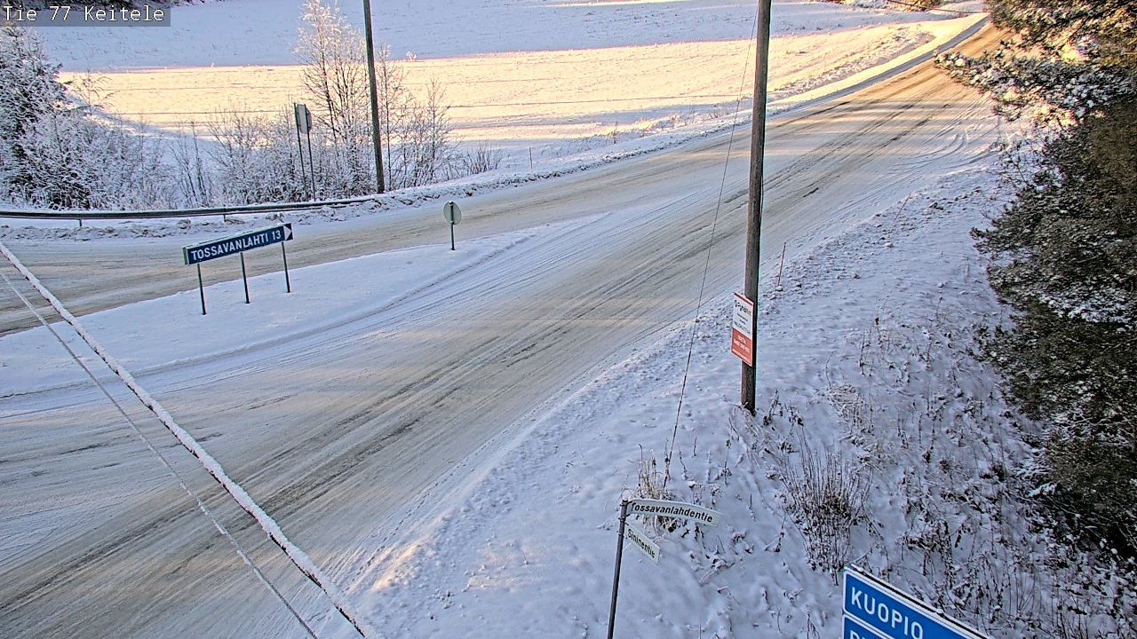 Weather Camera Image Väg 77 Keitele, Keitele, Pohjois-Savo