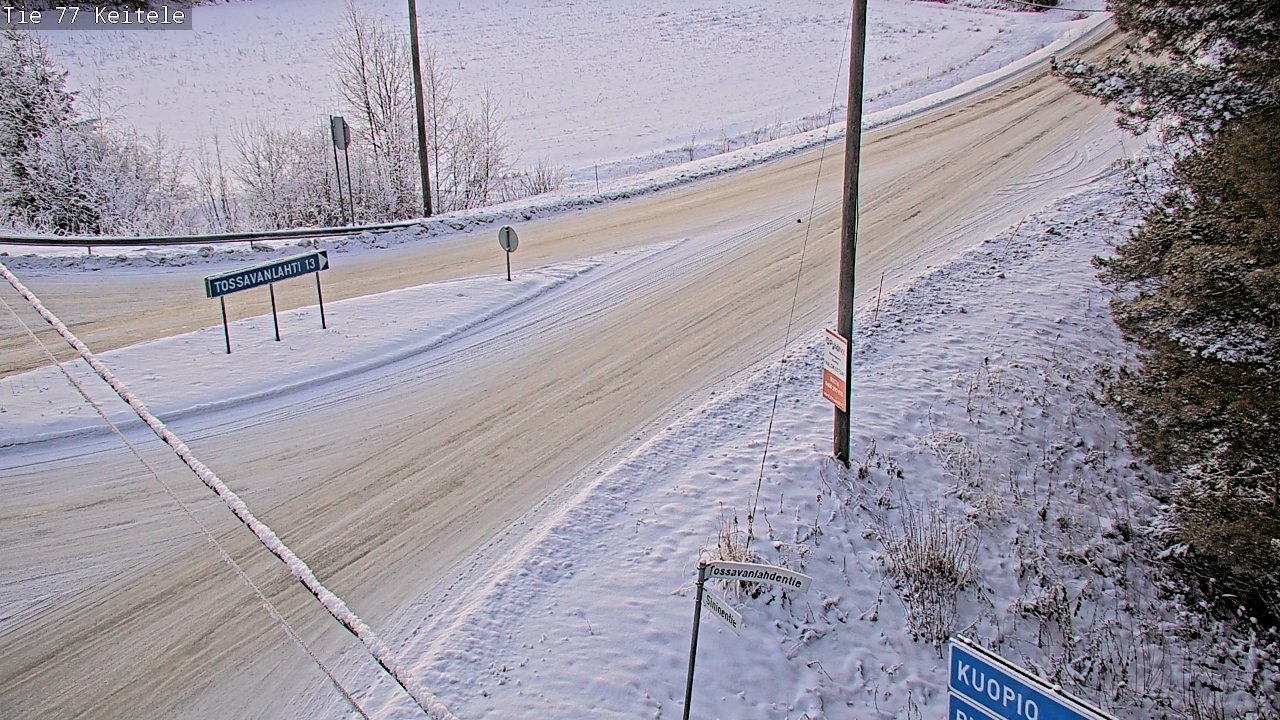 Weather Camera Image Väg 77 Keitele, Keitele, Pohjois-Savo