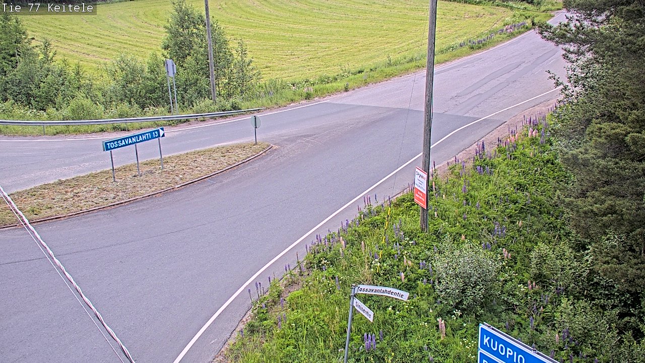 Weather Camera Image Road 77 Keitele, Keitele, Pohjois-Savo
