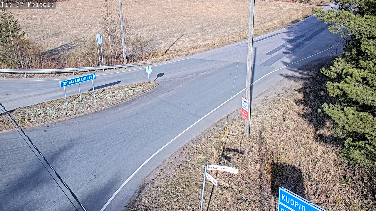 Weather Camera Image Road 77 Keitele, Keitele, Pohjois-Savo