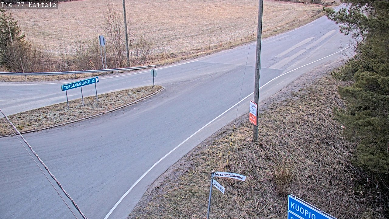 Weather Camera Image Road 77 Keitele, Keitele, Pohjois-Savo