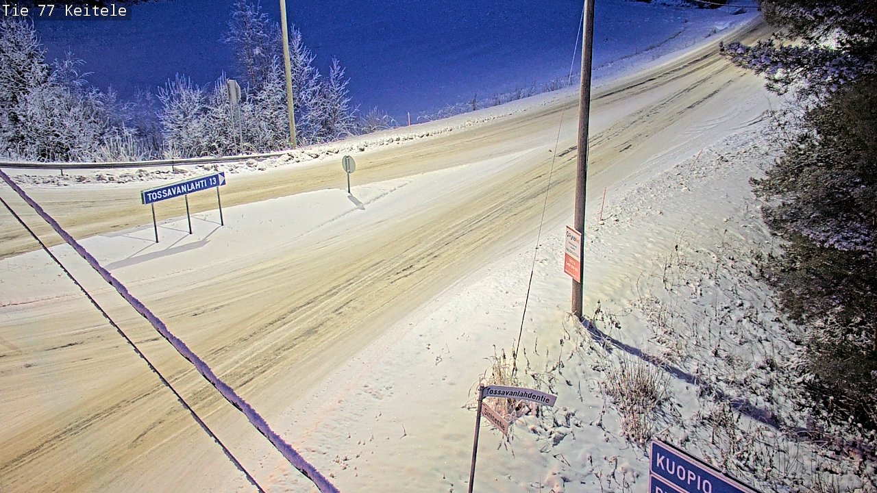 Weather Camera Image Road 77 Keitele, Keitele, Pohjois-Savo
