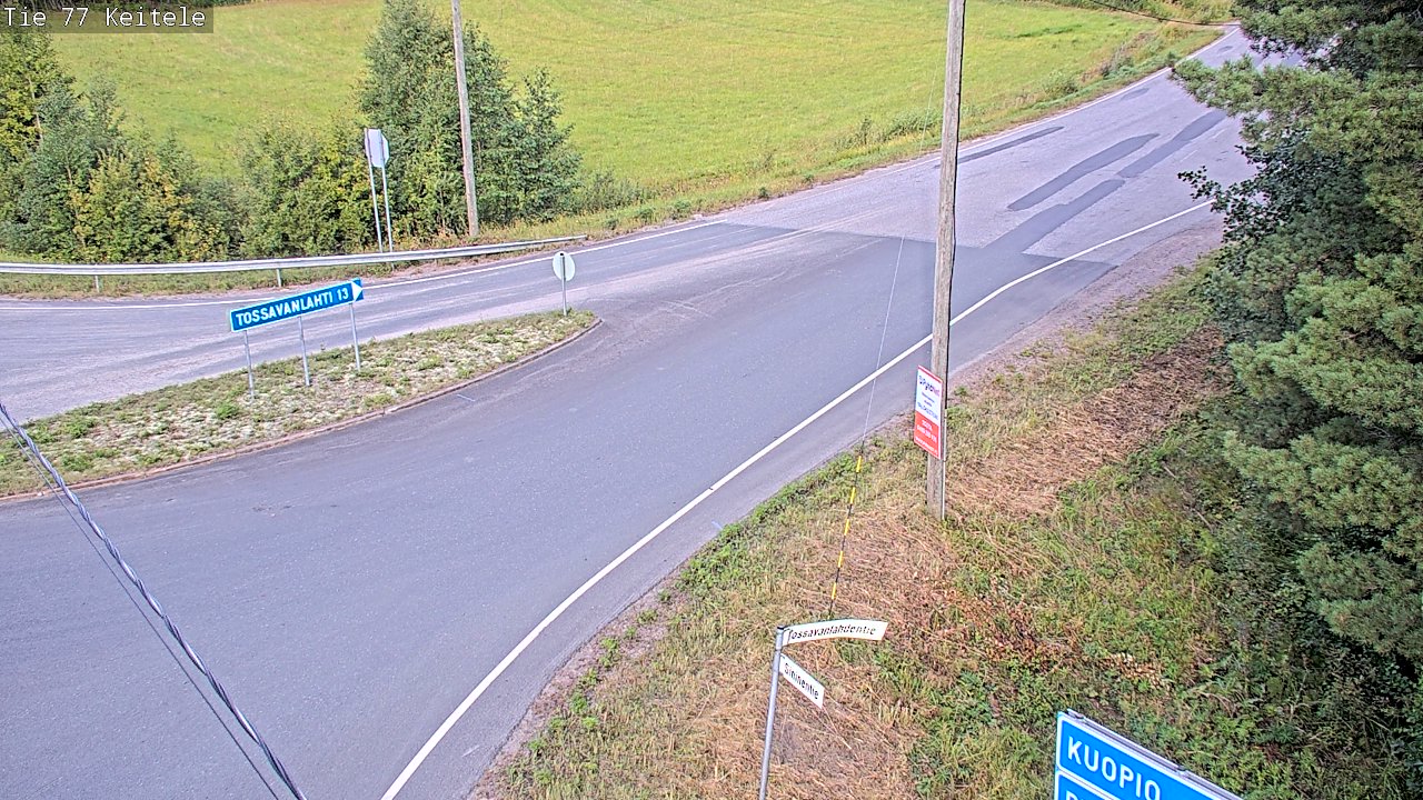 Weather Camera Image Väg 77 Keitele, Keitele, Pohjois-Savo