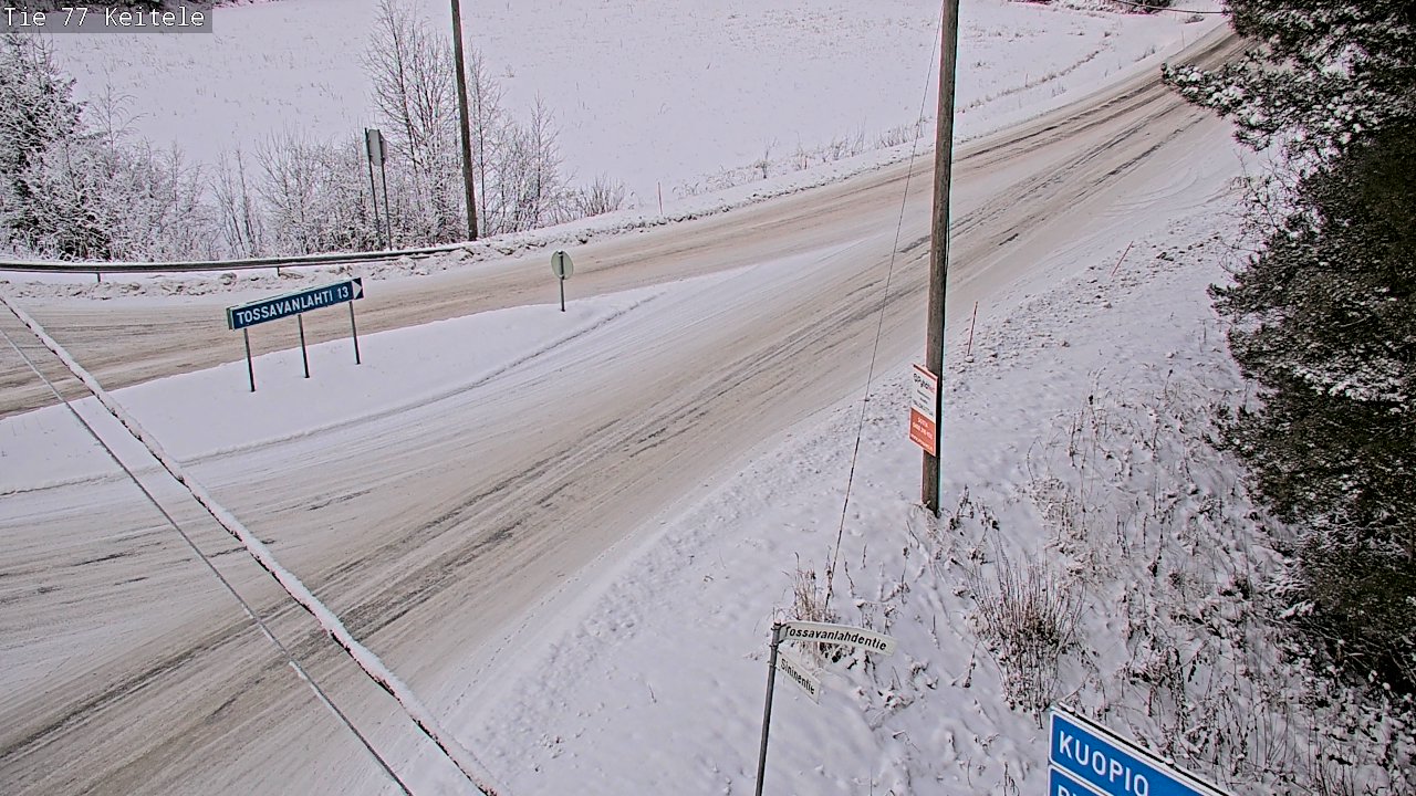 Weather Camera Image Väg 77 Keitele, Keitele, Pohjois-Savo