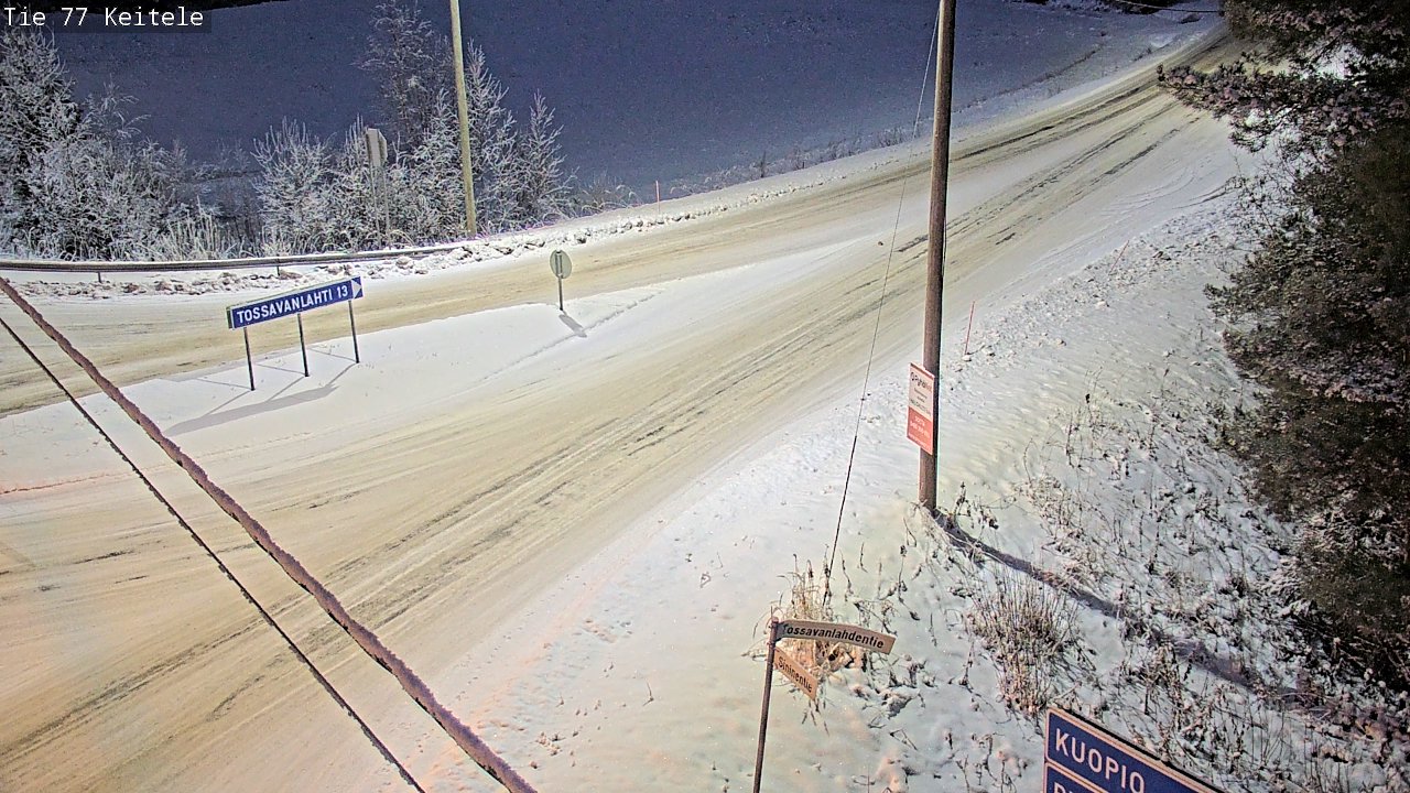 Weather Camera Image Väg 77 Keitele, Keitele, Pohjois-Savo