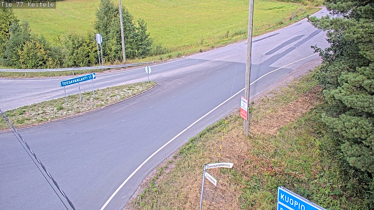 Weather Camera Image Väg 77 Keitele, Keitele, Pohjois-Savo