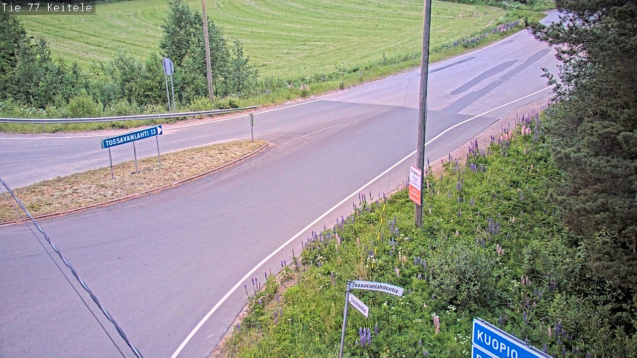 Weather Camera Image Road 77 Keitele, Keitele, Pohjois-Savo