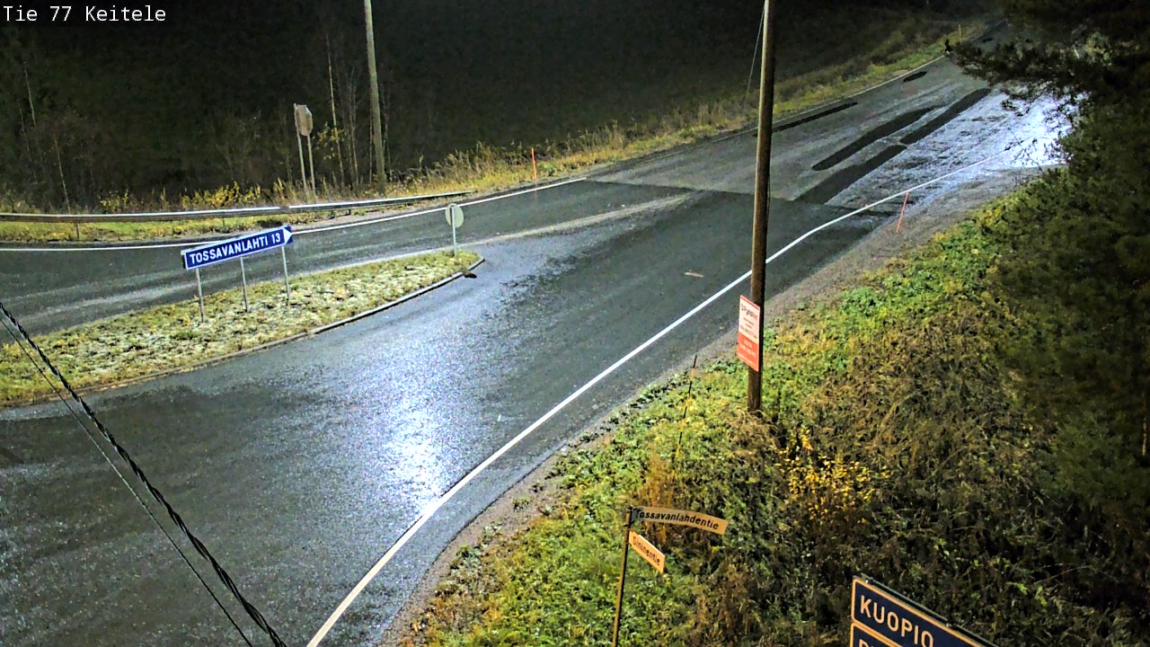 Weather Camera Image Väg 77 Keitele, Keitele, Pohjois-Savo