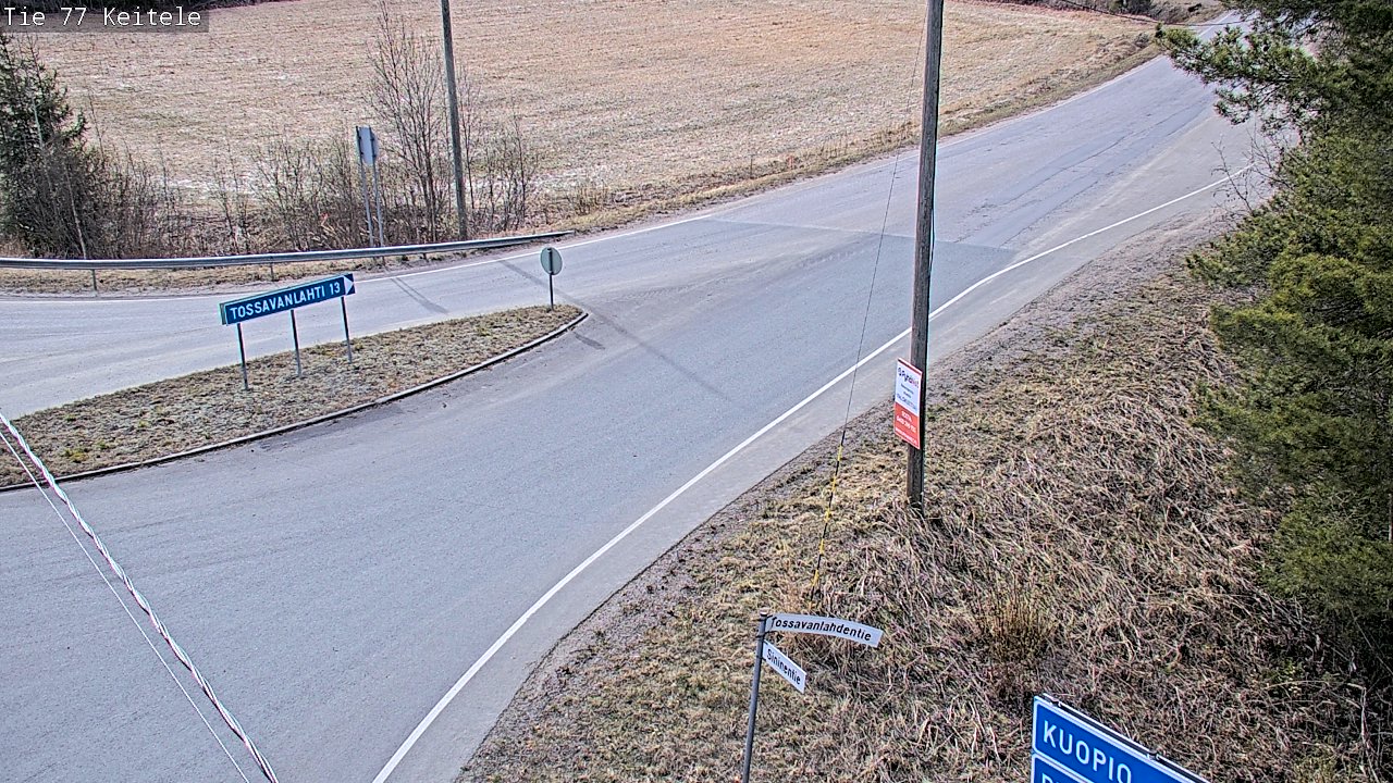 Weather Camera Image Road 77 Keitele, Keitele, Pohjois-Savo