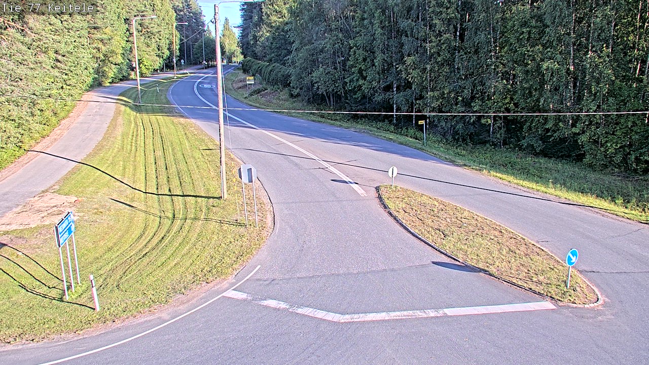 Weather Camera Image Väg 77 Keitele, Keitele, Pohjois-Savo
