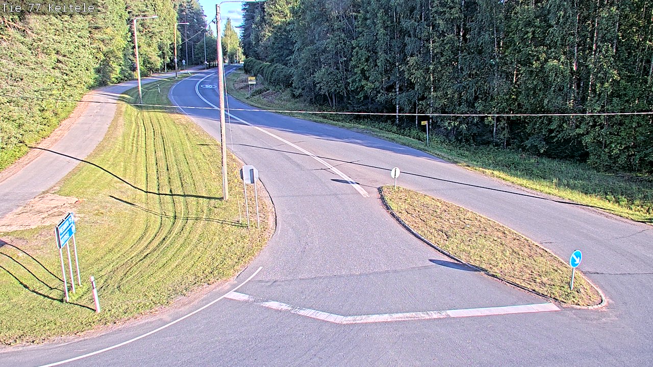 Weather Camera Image Väg 77 Keitele, Keitele, Pohjois-Savo