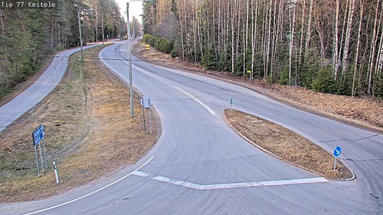 Weather Camera Image Road 77 Keitele, Keitele, Pohjois-Savo
