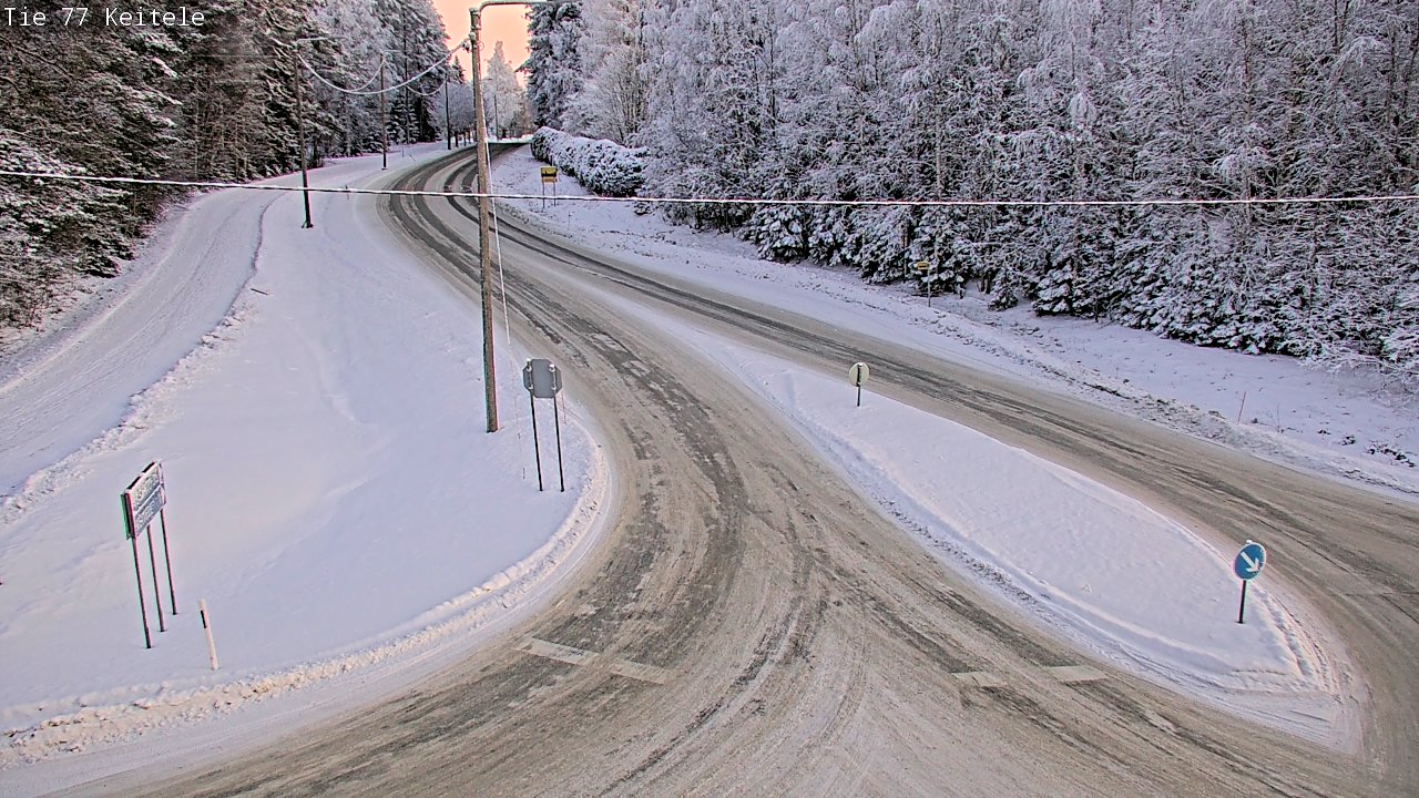 Weather Camera Image Väg 77 Keitele, Keitele, Pohjois-Savo