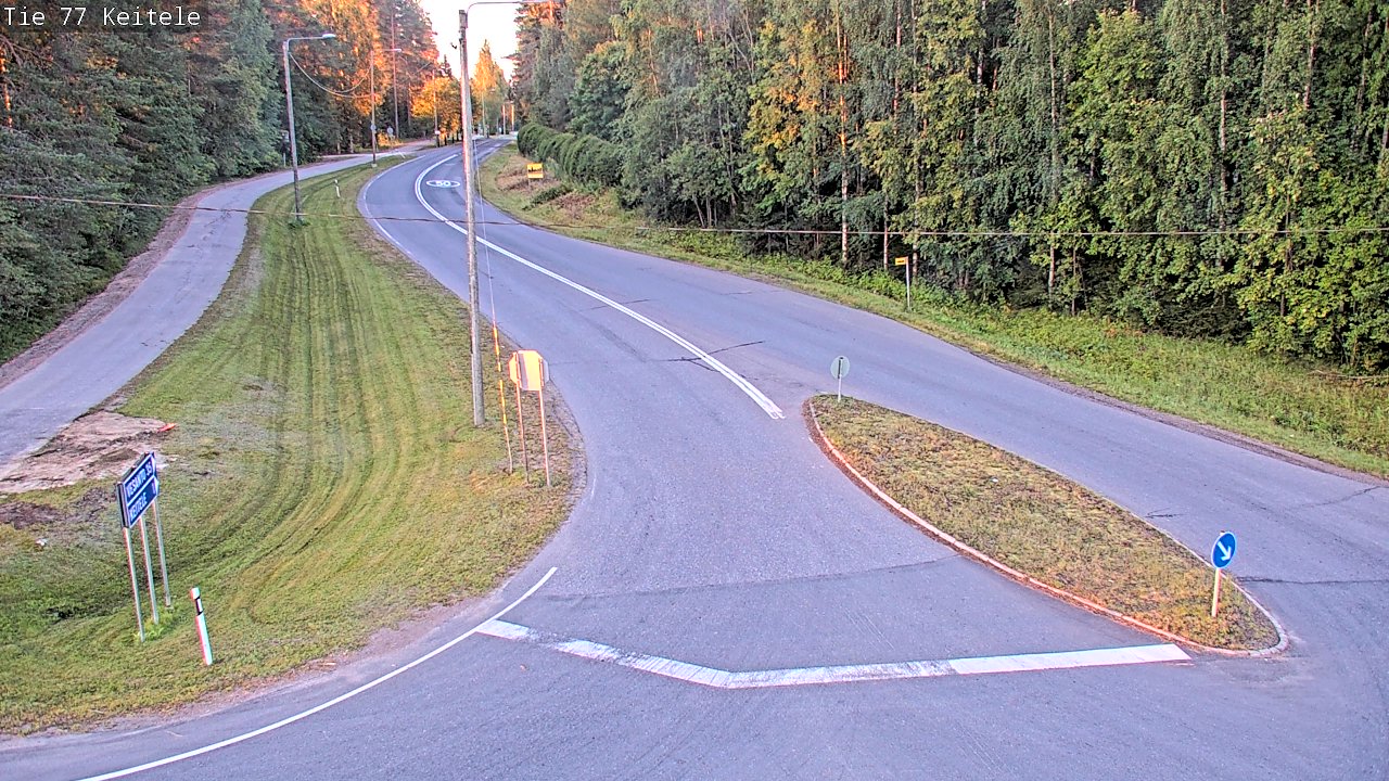 Weather Camera Image Road 77 Keitele, Keitele, Pohjois-Savo