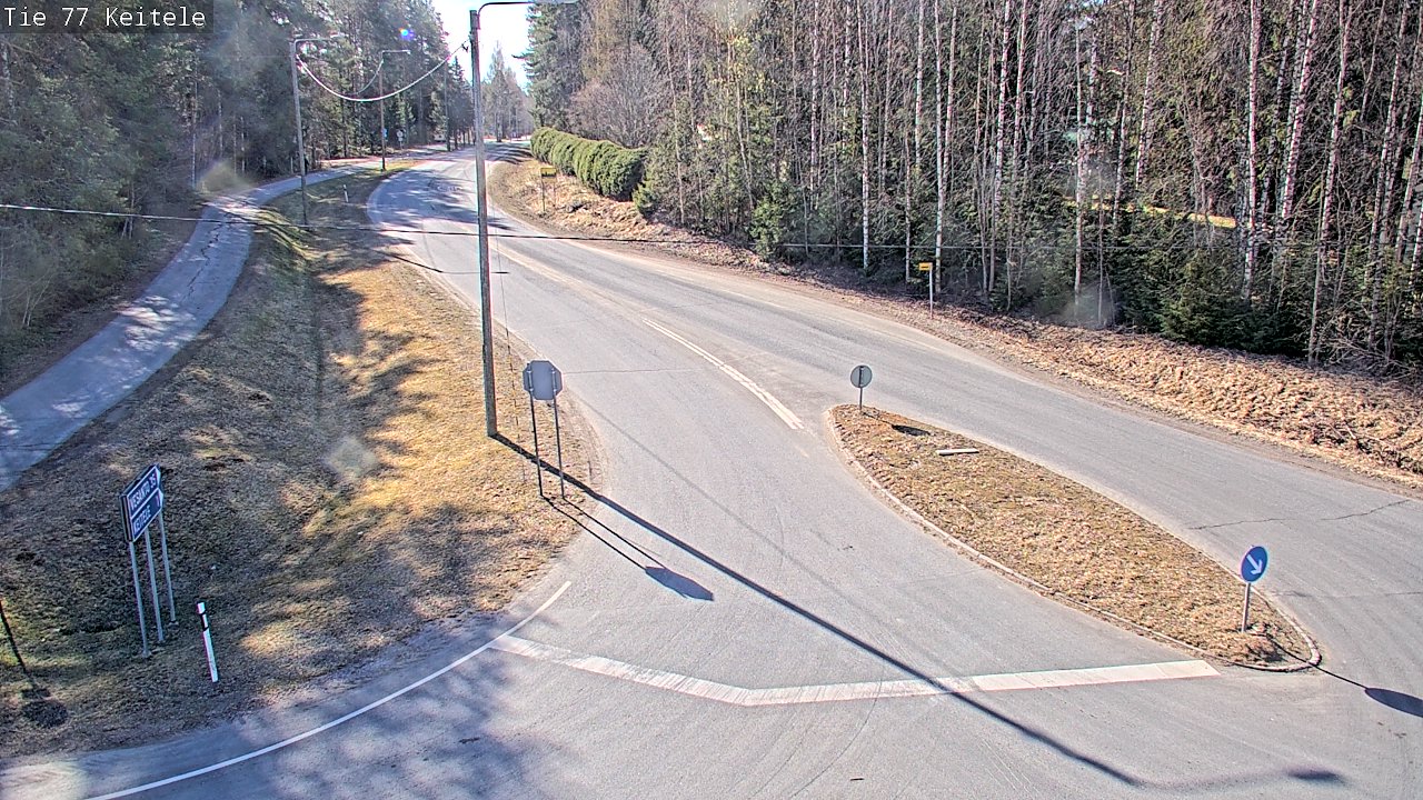 Weather Camera Image Road 77 Keitele, Keitele, Pohjois-Savo