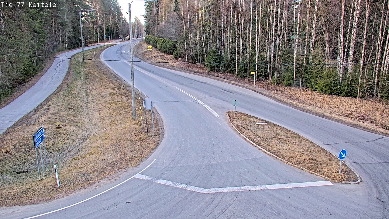 Weather Camera Image Road 77 Keitele, Keitele, Pohjois-Savo